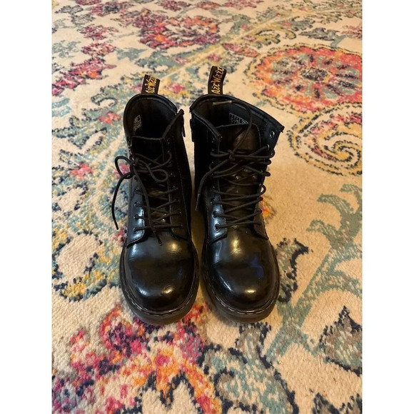 Dr. Martens Other - Dr. Martens 1460 Black Patent Leather Lace-Up Boots Unisex Size 4